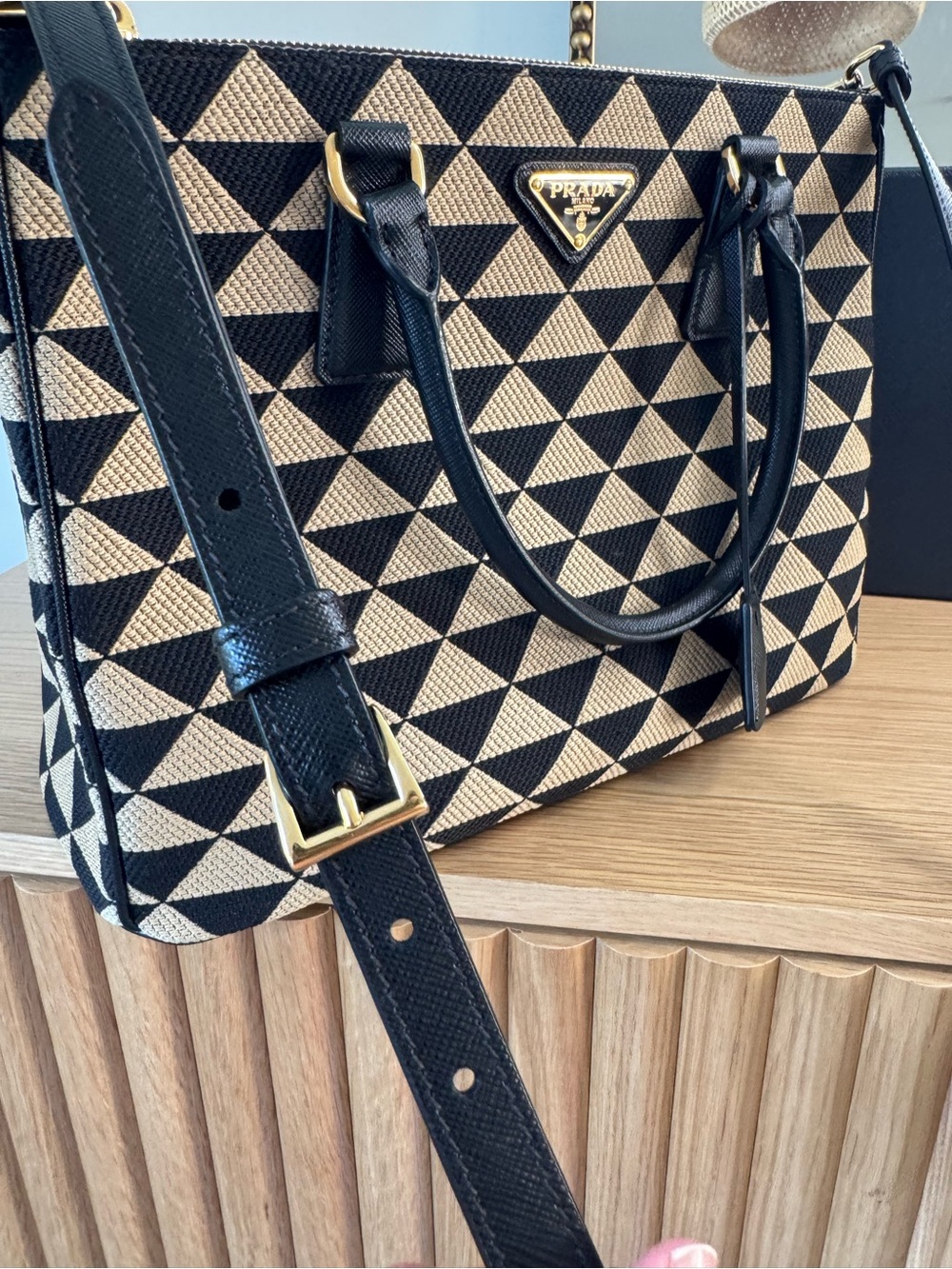Prada
Medium Symbole Embroidered Fabric Top Handle Bag - Picture 10 of 17